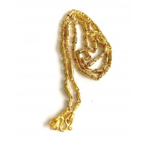 Goldfilled thai kæde firkantet 3 mm tyk. 60 cm lang